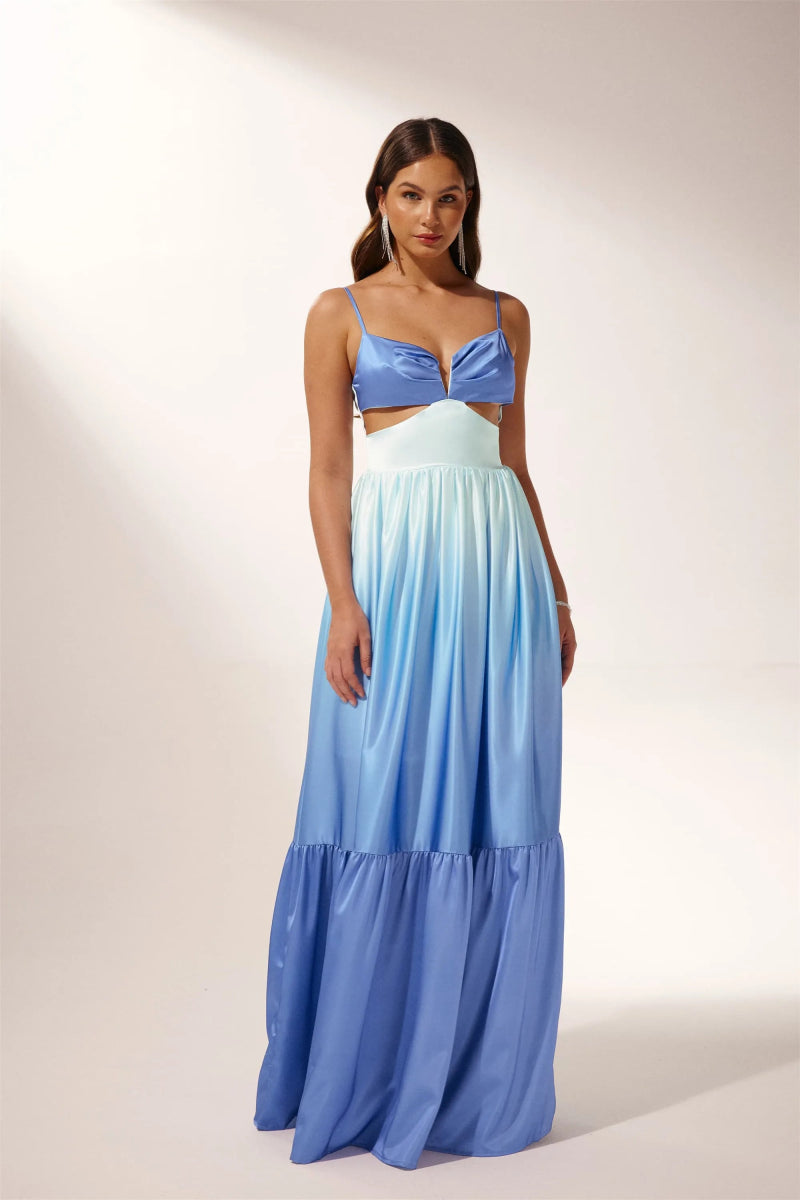 dresses - Ethel Cut - out Gradient Maxi Slip Dress - SD00604302751 - Blue - S - Sunfere