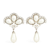 accessories-Debby Pearl Diamante Drop Earrings- - Sunfere--