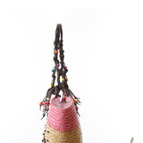 Arora Embroidered Seastar Weave Straw Tote Bag
