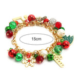 accessories-Celeste Snowflake Crystal Pendant Bracelet-SA00611091868-Multi - Sunfere