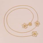 Flower Metal Chain Necklace