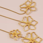 Flower Metal Chain Necklace